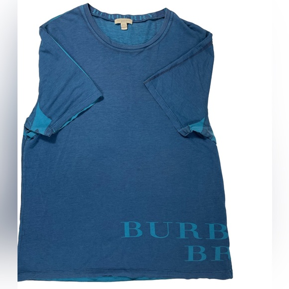 Burberry Other - Burberry Brit Blue Cotton Short Sleeve T Shirt Size Large